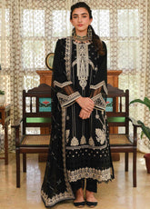 Qline By Qalamkar Embroidered Linen Unstitched 3 Piece Suit - 12